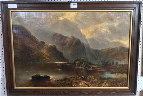 Oil- Loch scene